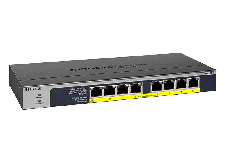 Netgear GS108PP 8 Ports PoE+