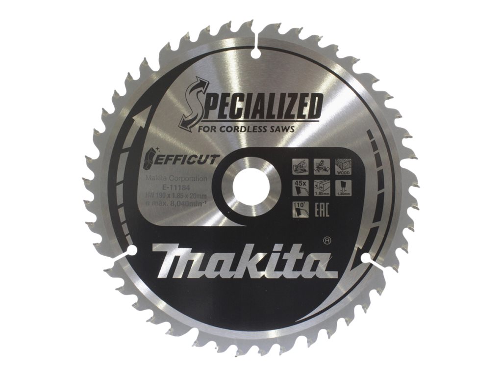makita E-11184 Kreissägeblatt 190,0 mm, 45 Zähne makita E-11184 Kreissägeblatt 190,0 mm, 45 Zähne