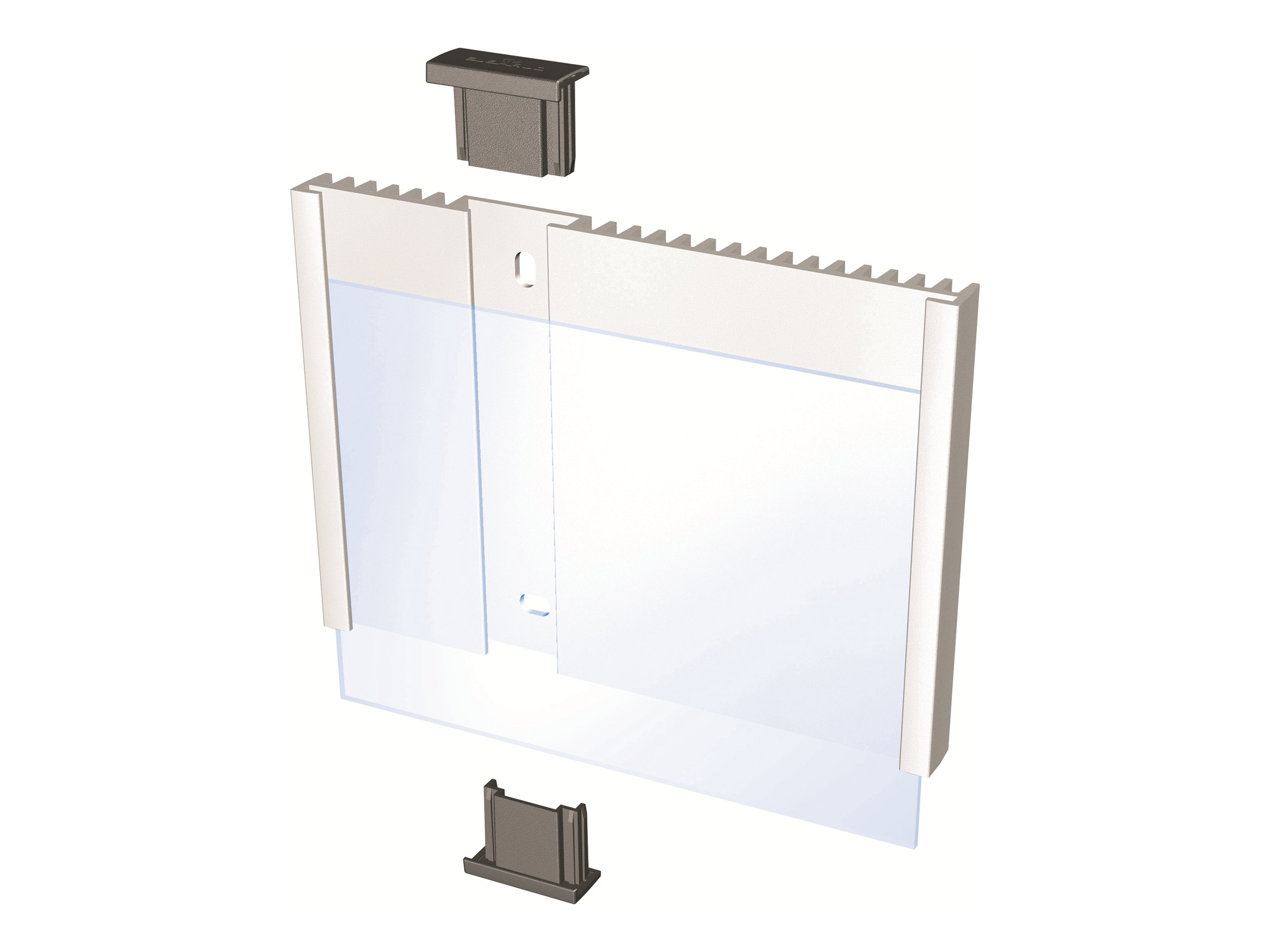 DURABLE Tuerschild INFO SIGN Metall silber DIN A6 quer, 1 St