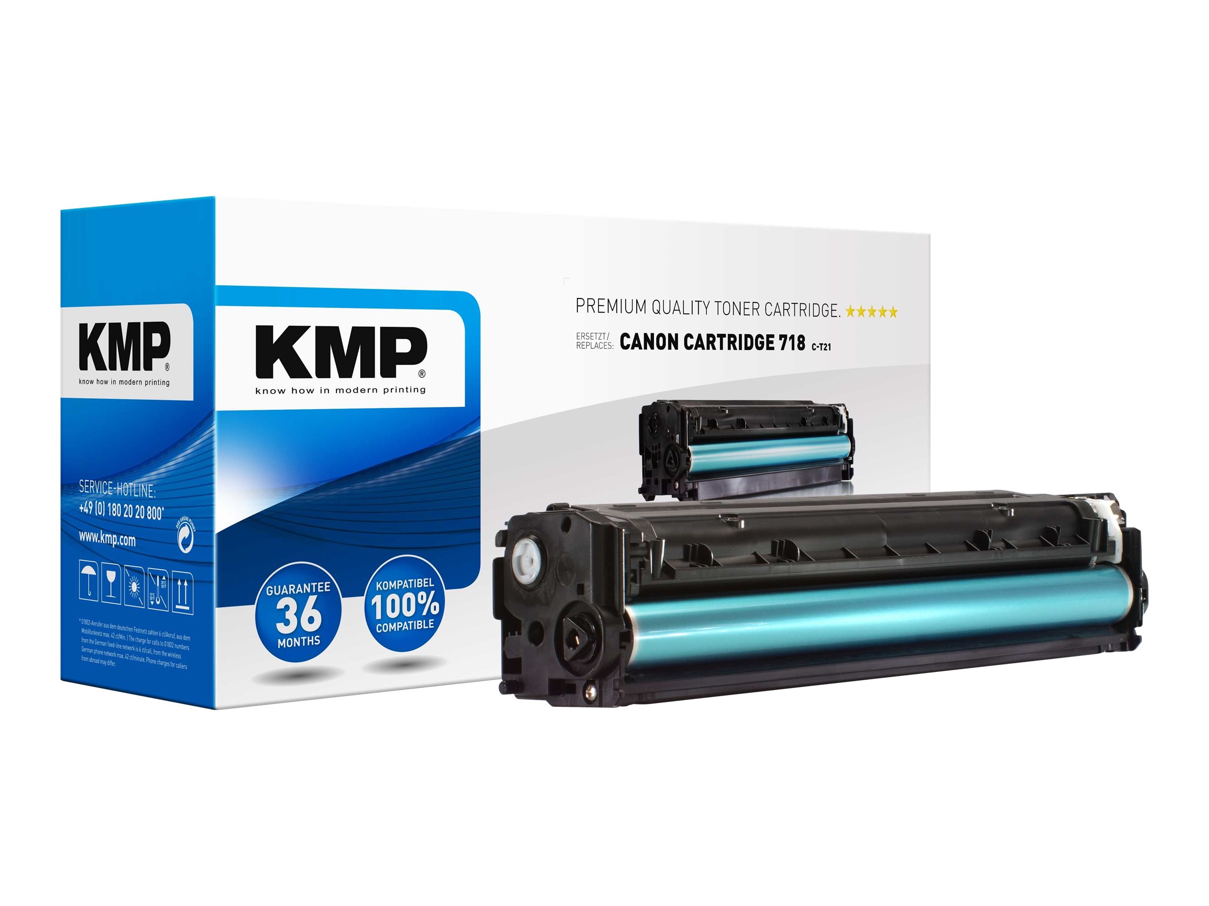 KMP CT21 magenta Toner kompatibel zu Canon 718 M