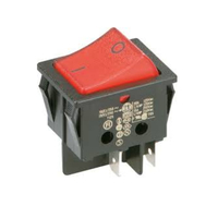 Bachmann Wippschalter 924.099 2polig schwarz/rot