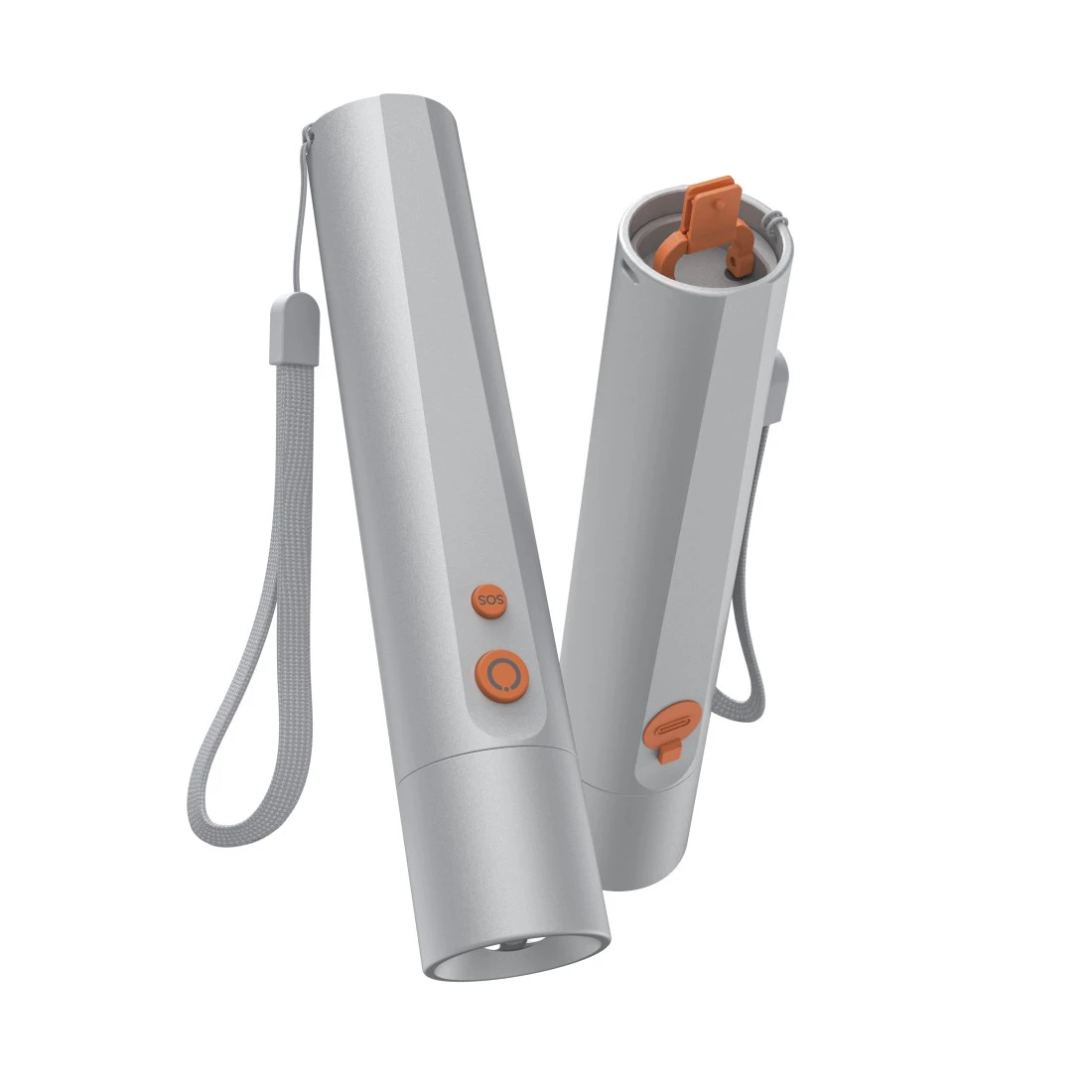 Hama FL350-C Taschenlampe Silber 17,5 cm