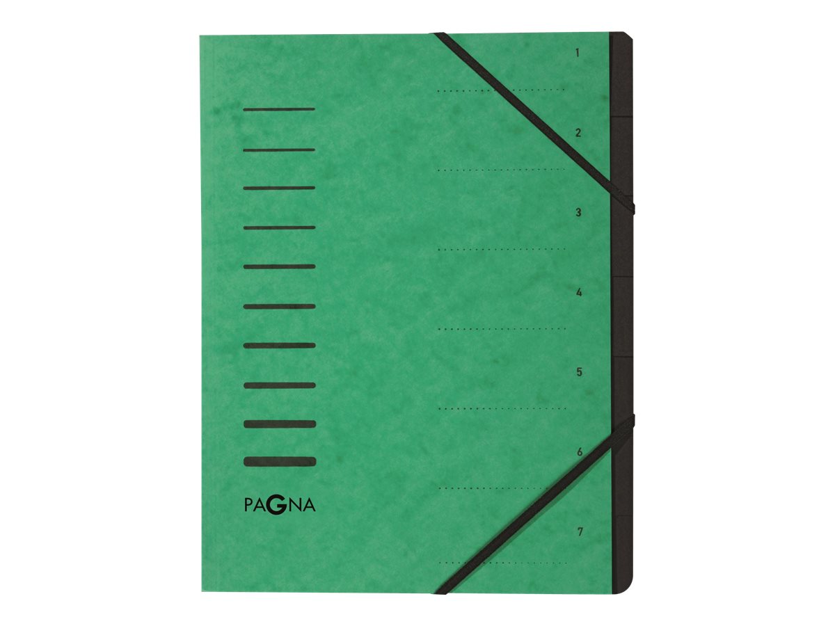PAGNA Ordnungsmappe 7 Faecher gruen PAGNA Ordnungsmappe 7 Faecher gruen