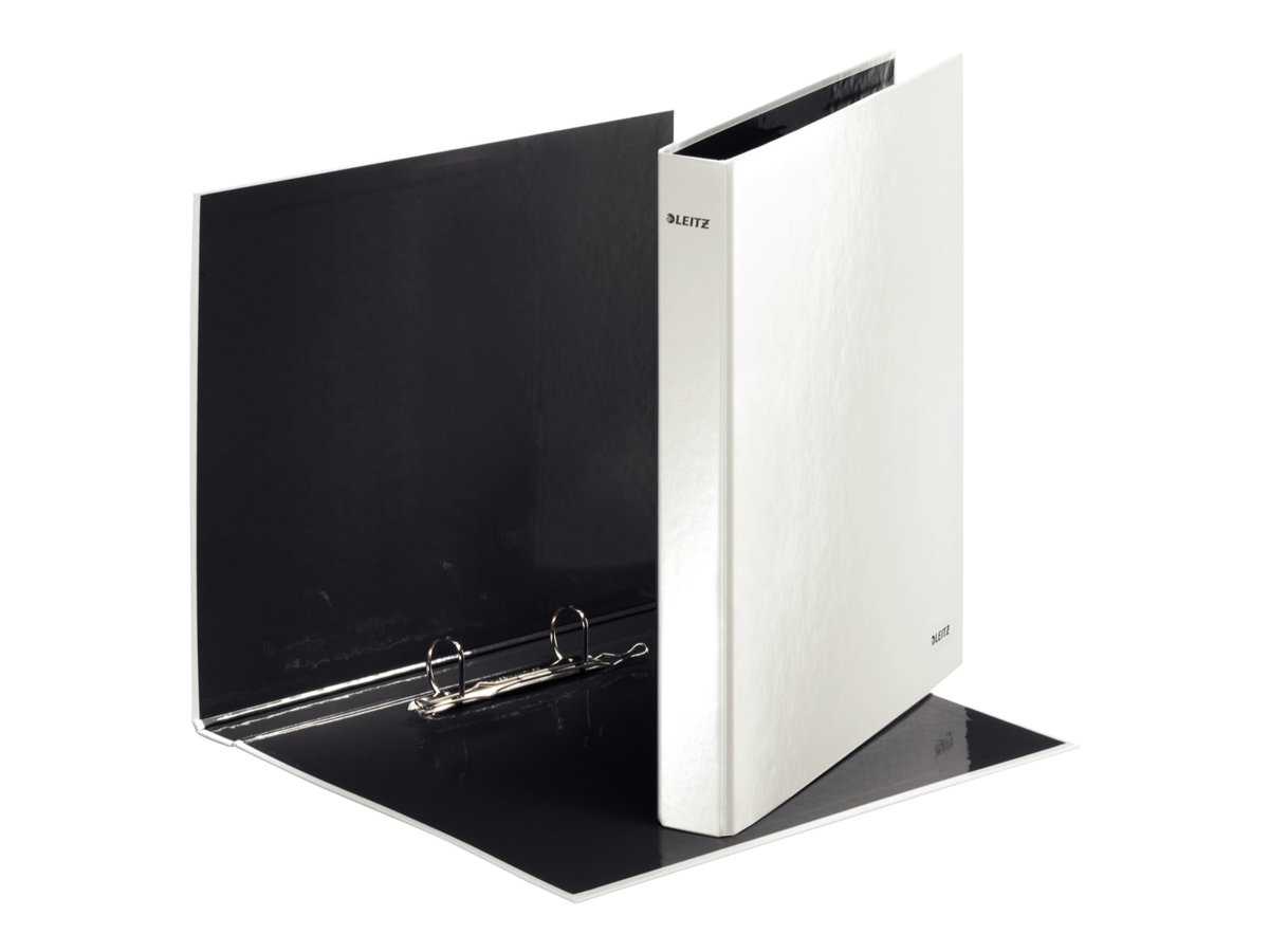 LEITZ WOW Ringbuch 2-Ringe perlweiss 4,0 cm DIN A4