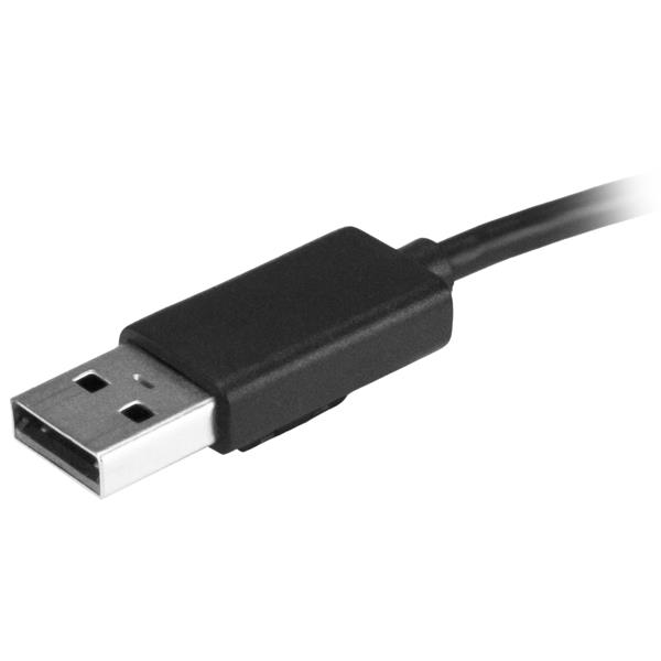 STARTECHCOM 4Port Portable USB 20 Hub with Builtin Cable