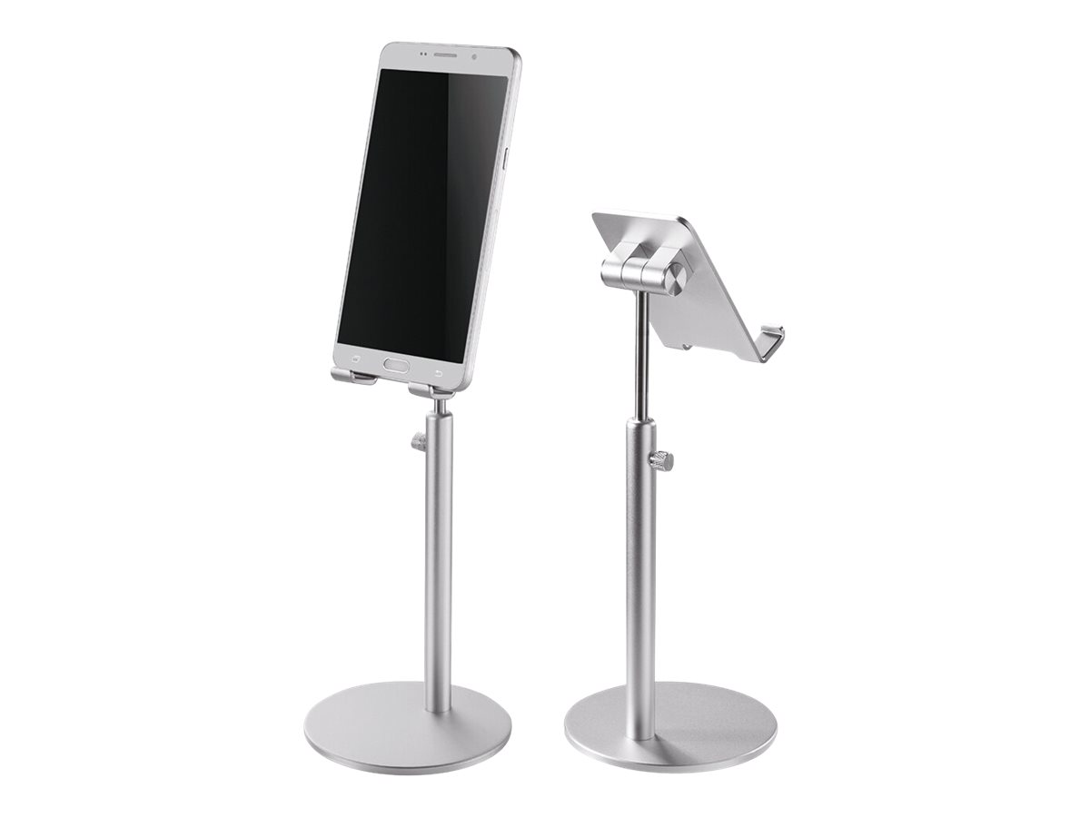 NEOMOUNTS SmartPhone Handy Halter bis 18cm 7Zoll Höhenverstelbarer Tischständer 17-27,5cm silber DeskStand NEOMOUNTS SmartPhone Handy Halter bis 18cm 7Zoll Höhenverstelbarer Tischständer 17-27,5cm silber DeskStand