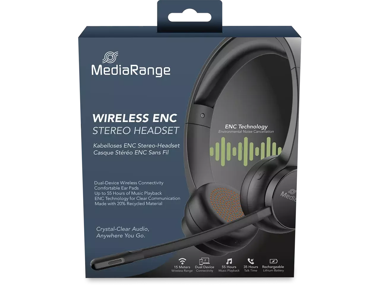 MROS307 MEDIARANGE Headset ENC kabellos