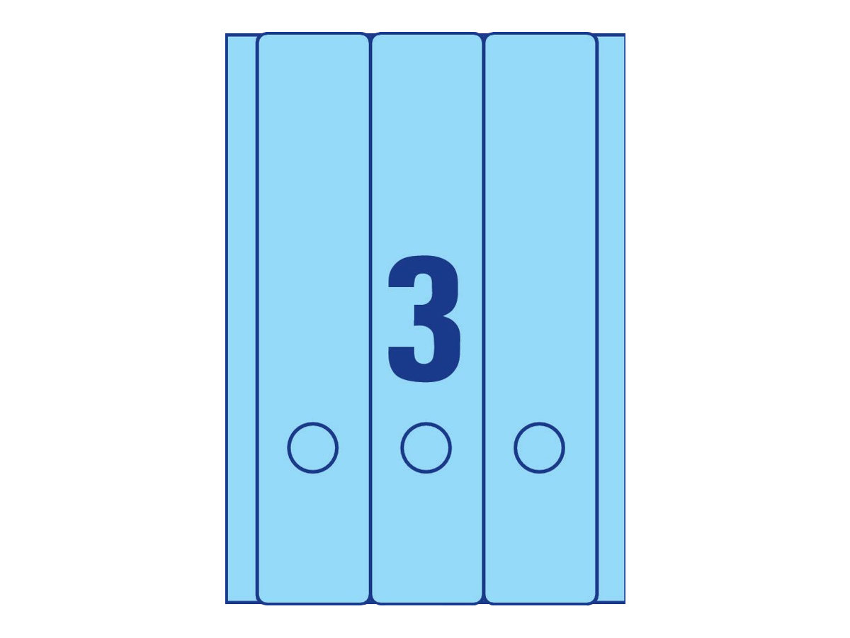 60 AVERY Zweckform Ordneretiketten L4753-20 blau 60 AVERY Zweckform Ordneretiketten L4753-20 blau