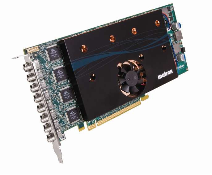 MATROX M9188 2048MB ATX PCIE x16 Octal 8xmini DisplayPort to DisplayPort cables 8xDisplayPort to DVI cables