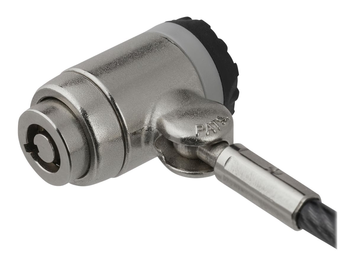 STARTECHCOM Keyed Cable Lock PushtoLock Button 2 m Steel Cable Locking Cable for Laptop Computer Cable Lock