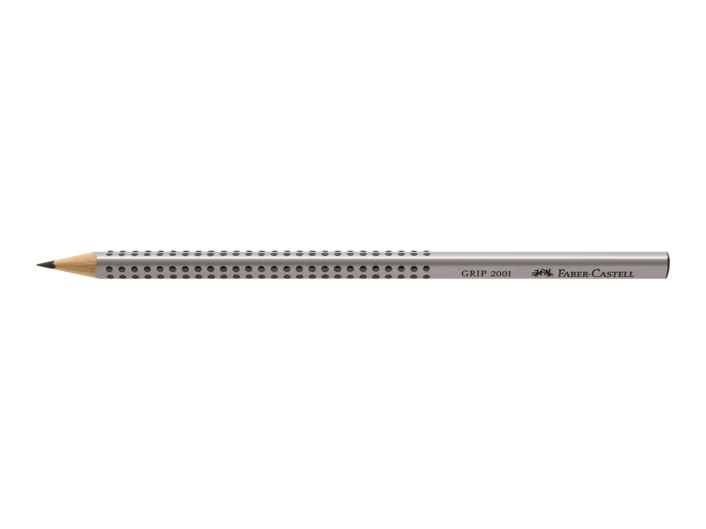 FABER-CASTELL GRIP 2001 Bleistifte HB silber, 12 St. FABER-CASTELL GRIP 2001 Bleistifte HB silber, 12 St.
