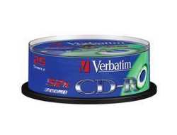 25 verbatim CD-R 700 MB