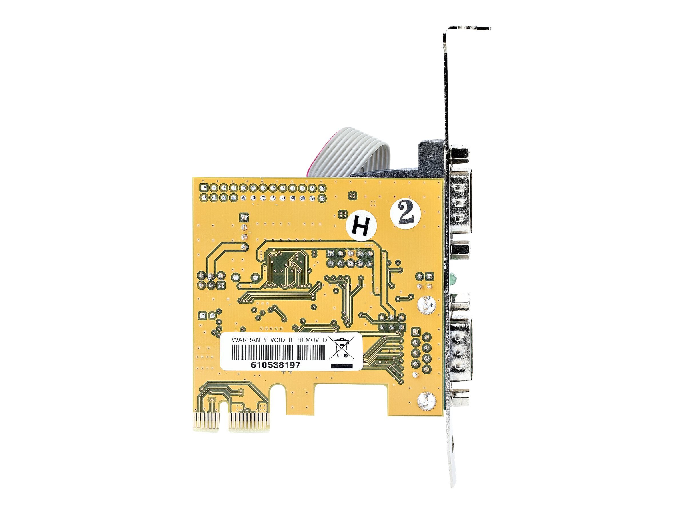 StarTech.com 2-Port PCI Express Serial Card, Dual Port PCIe to RS232 (DB9)