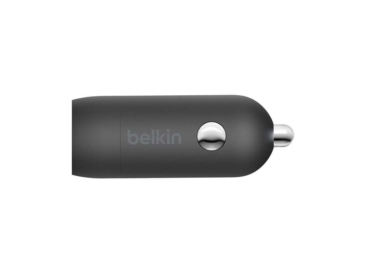 Belkin 30W USBC KfzLadegeraet incl Lightning, 1m, schwarz