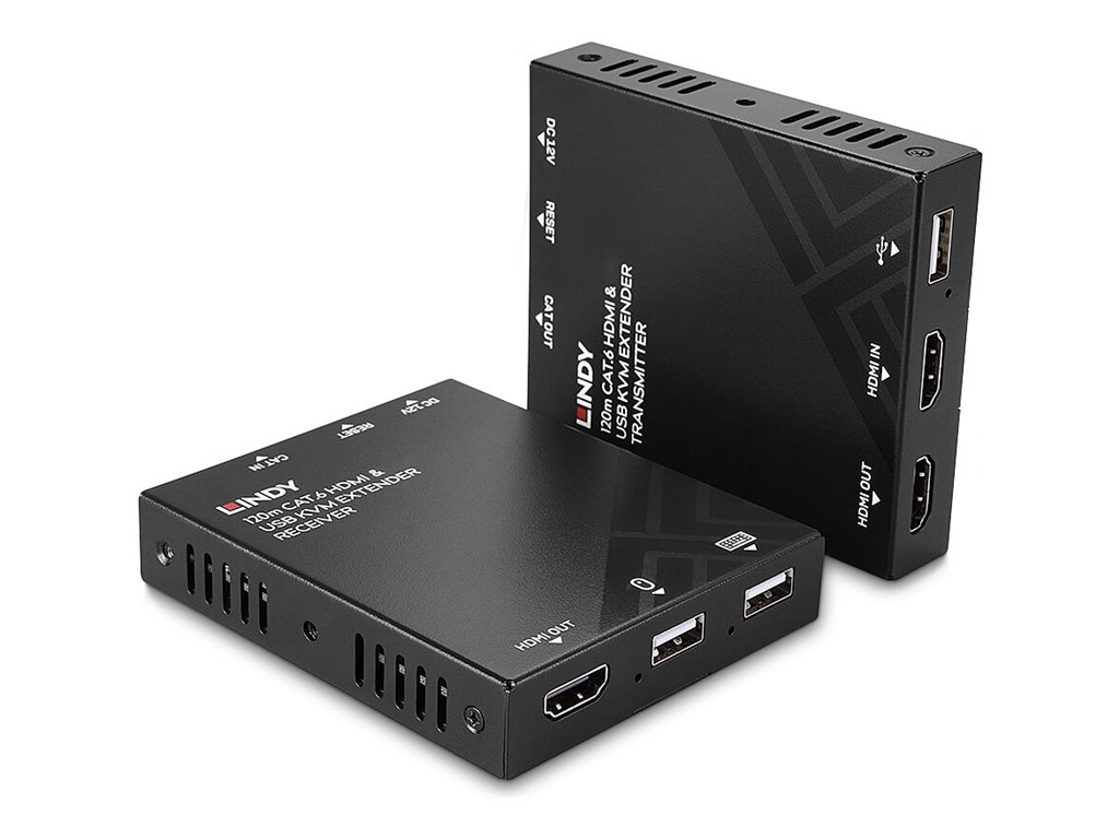 LINDY 120m Cat.6 HDMI & USB KVM Extender LINDY 120m Cat.6 HDMI & USB KVM Extender