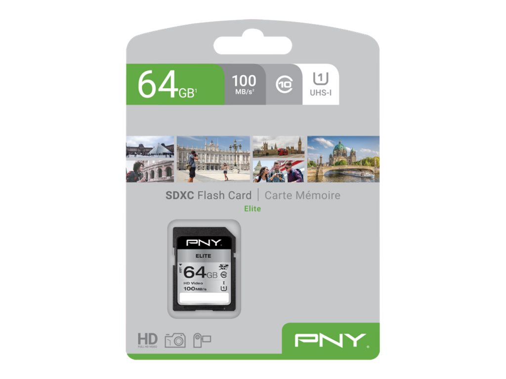 PNY Memory Card SD ELITE 64 GB SDHC CLASS 10