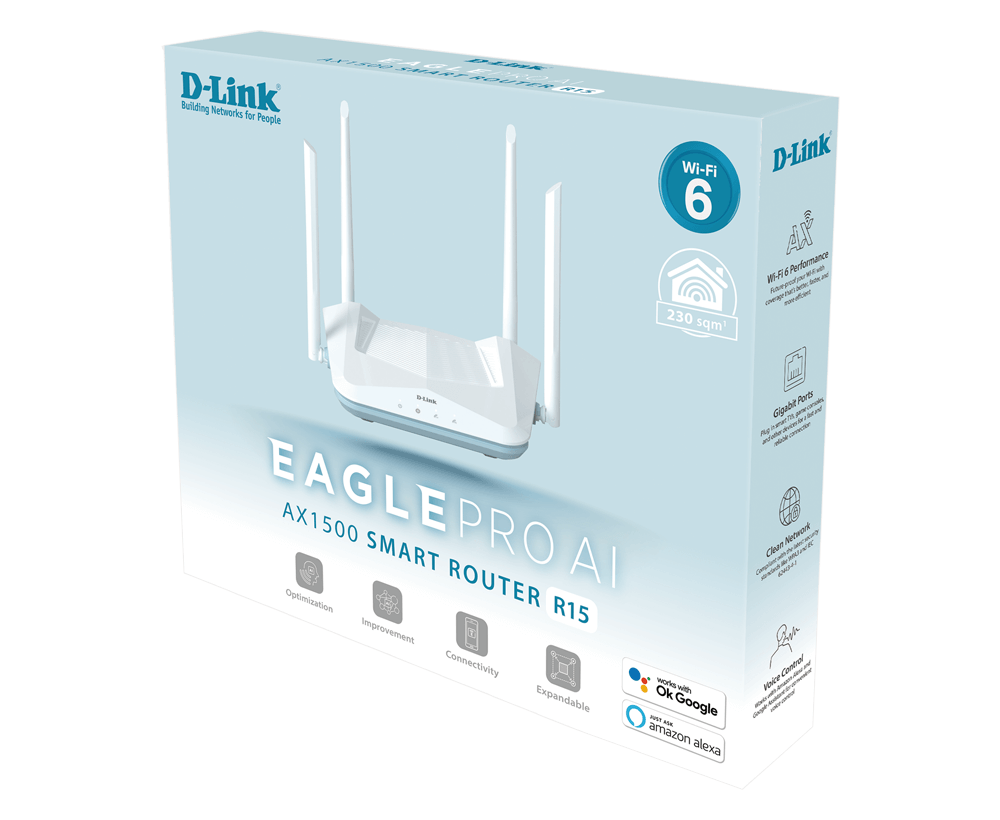 DLINK R15 AX1500 EAGLE PRO AI ROUTER