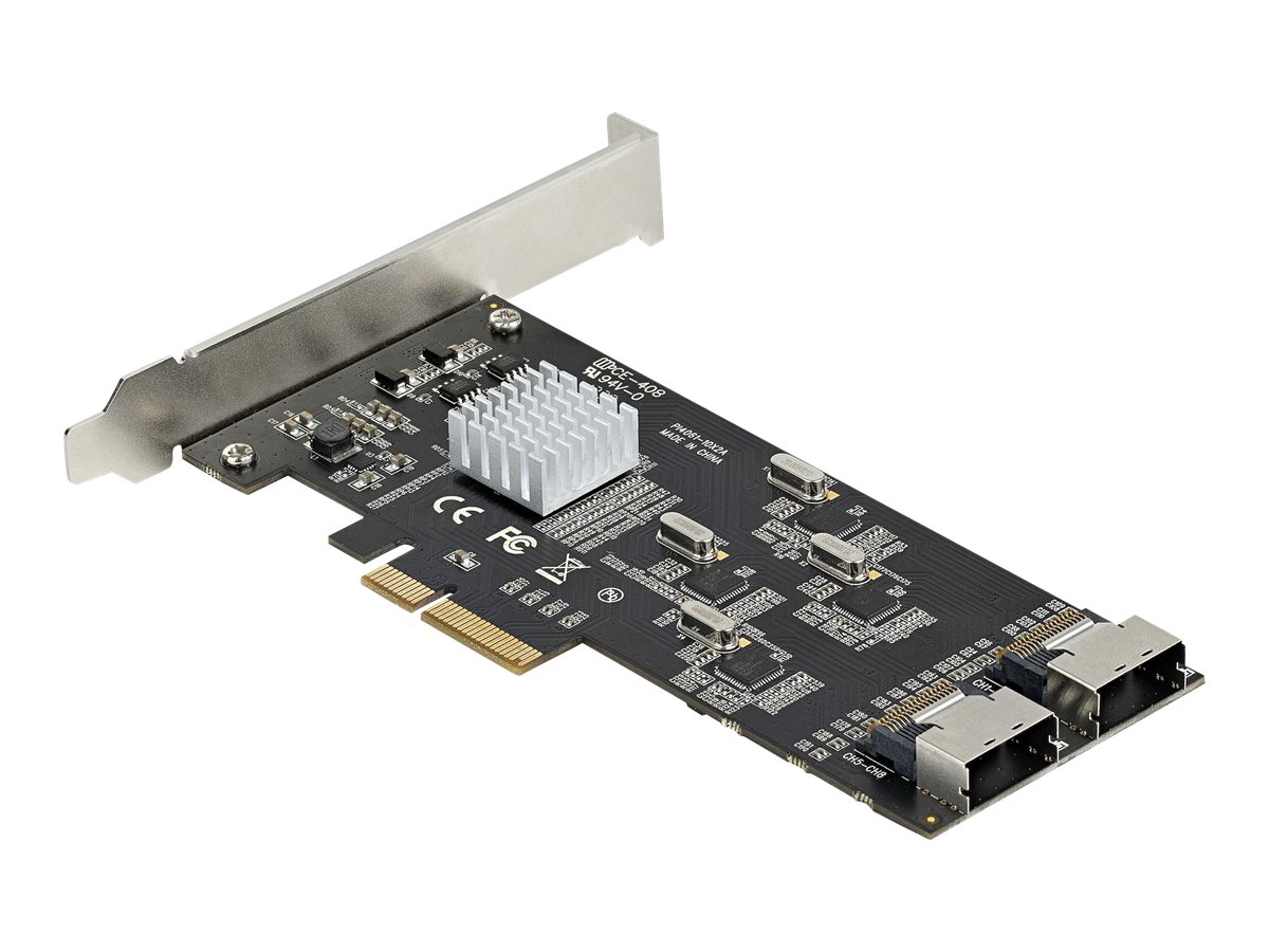 STARTECH.COM SATA PCIe Controller 8 Port - 6Gbit/s SATA PCIe Schnittstellenkarte - PCIe x4 Gen2 zu SATA III - SATA HDD/SSD