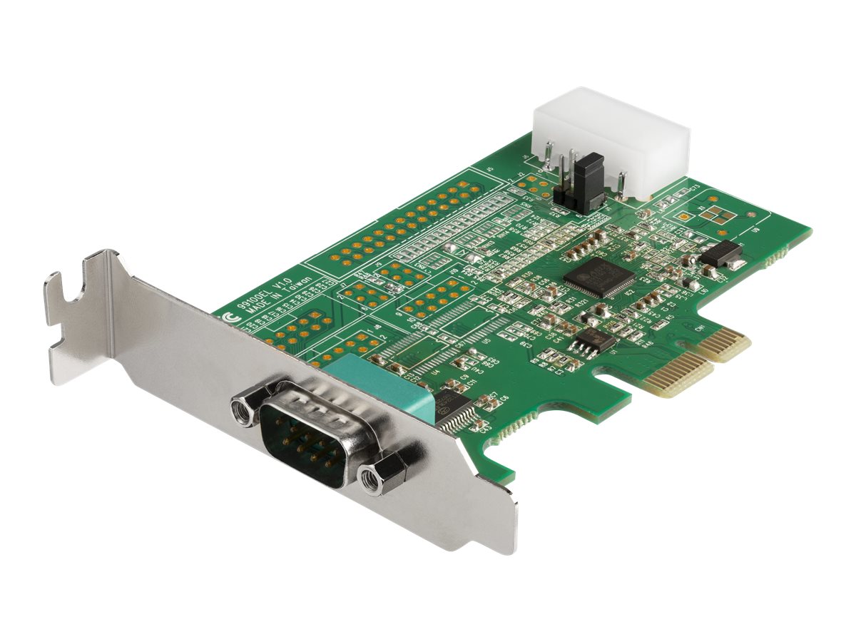 STARTECH.COM 1 Port Serielle Schnittstellenkarte PCIe mit 16950 UART - Serial Adapter - 921,4 Kbps - Windows und Linux