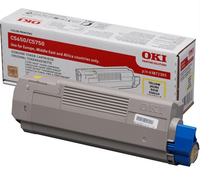 43872305 OKI C5xxx Toner yellow 2000 43872305 OKI C5xxx Toner yellow 2000