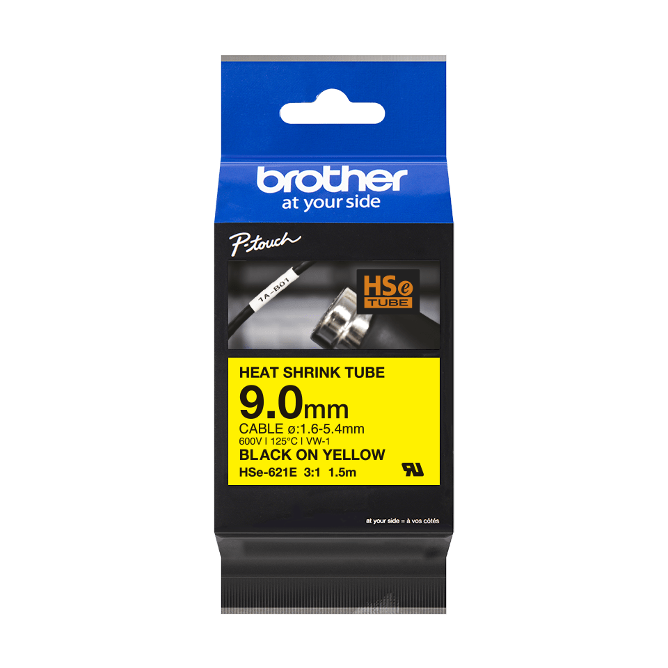 HSE621E BROTHER Schrumpfschlauch 9mm