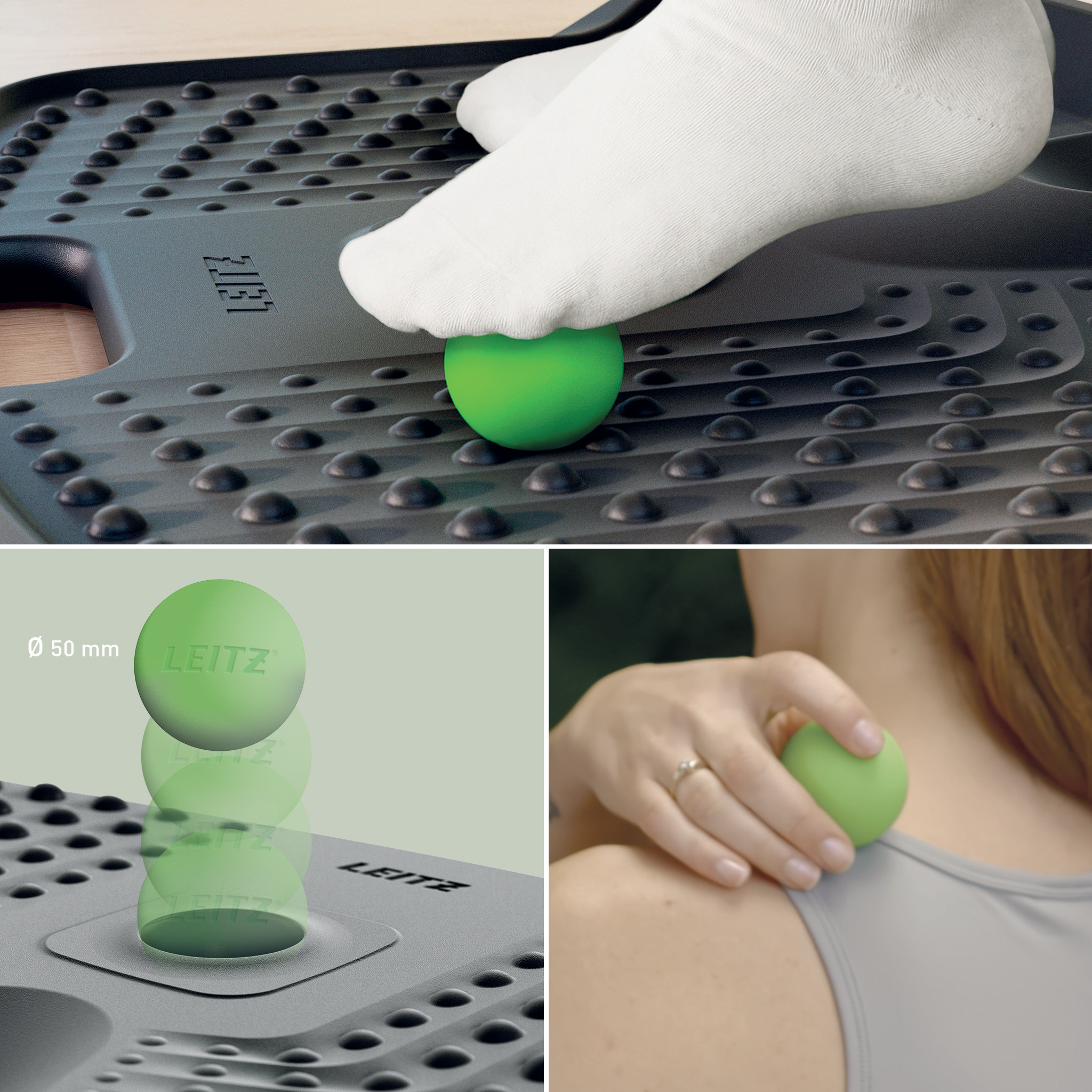 Esselte Leitz Ergo Active Anti-Ermüdungsmatte dunkelgrau