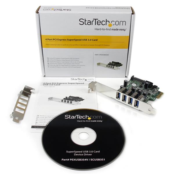 STARTECHCOM PEXUSB3S4V 4 Port PCI Express USB 30 Card