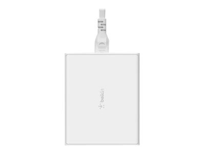 108W 4-Port GaN, 2x USB-C, 2x USB-A, 2m Netzkabel, weiss