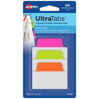 AVERY Zweckform UltraTabs Multi-Use Haftmarker farbsortiert 24 Blatt AVERY Zweckform UltraTabs Multi-Use Haftmarker farbsortiert 24 Blatt