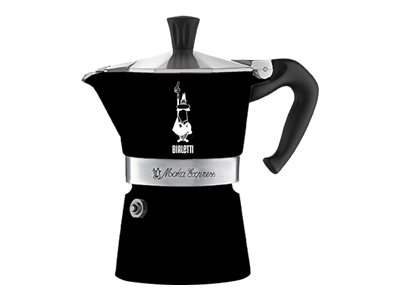 Bialetti Moka Express Schwarz, Espressokocher fuer 6 Tassen