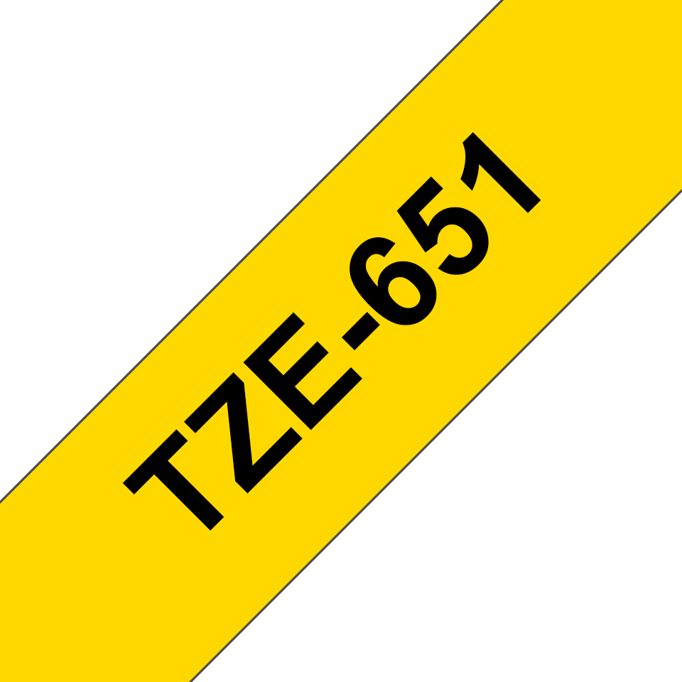 TZE651 BROTHER PT Schriftband 24mm gelb