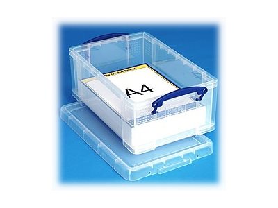 Really Useful Box Aufbewahrungsbox 9,0 l transparent, blau 39,5 x 25,5 x 15,5 cm Really Useful Box Aufbewahrungsbox 9,0 l transparent, blau 39,5 x 25,5 x 15,5 cm