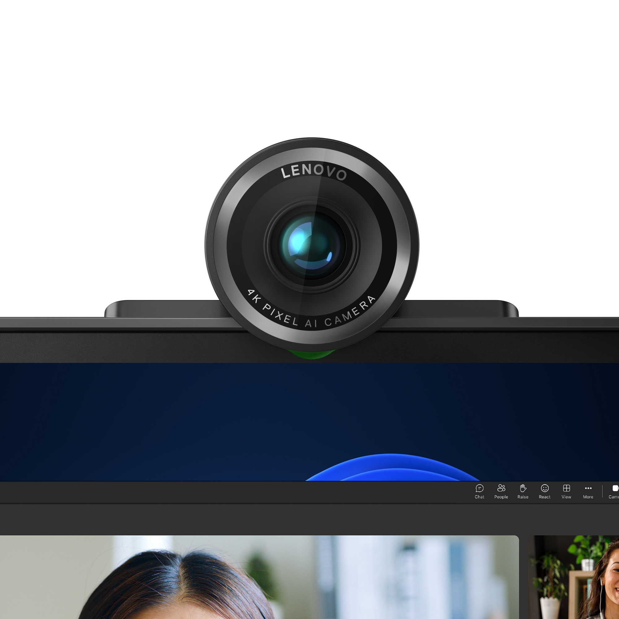 LENOVO 4K Pro Webcam 4K Adjustable FOV907865 Directional Microphone AutoFocus HDR AI FramingFace USBCA 15m Detachable Cable