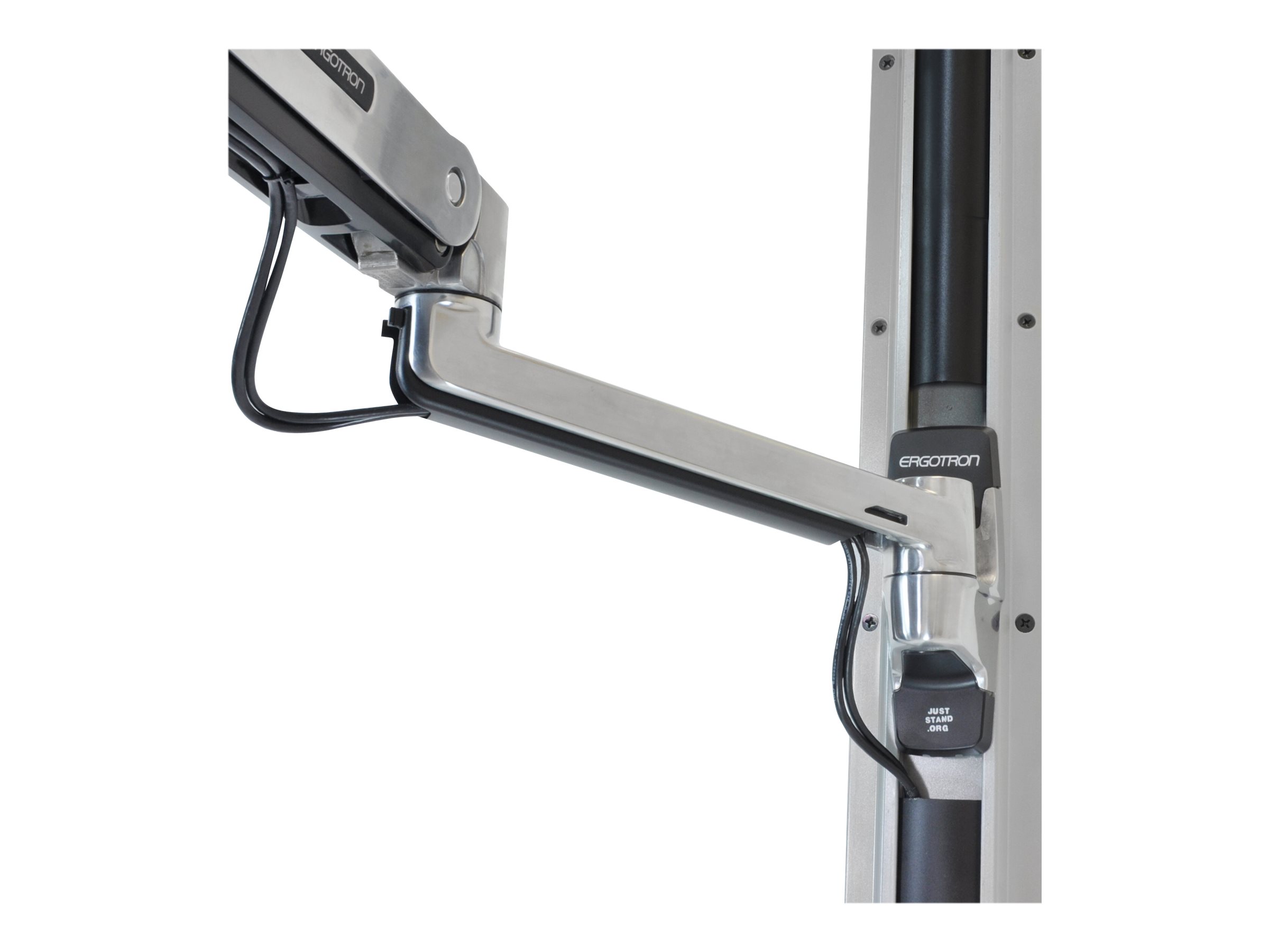 ERGOTRON LX Steh-Sitz-Wandmontage-Tastaturarm bis 2,2kg. 51cm hoehenverstellbar Reichweite Tastatur bis 107cm