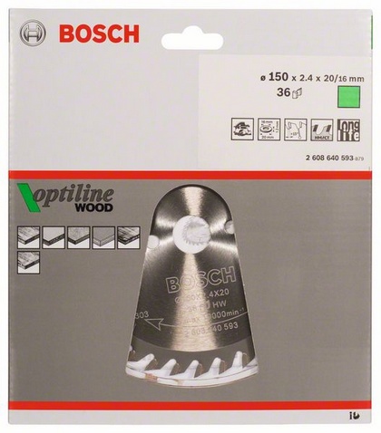 Bosch PRO Wood Kreissägeblatt Ø150mm 36Z