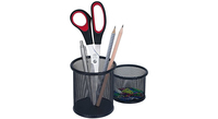 WEDO Stiftehalter-Set schwarz Metall, lackiert 8,0 / 6,0 x 8,0 / 6,0 x 8,5 / 4,8 cm WEDO Stiftehalter-Set schwarz Metall, lackiert 8,0 / 6,0 x 8,0 / 6,0 x 8,5 / 4,8 cm