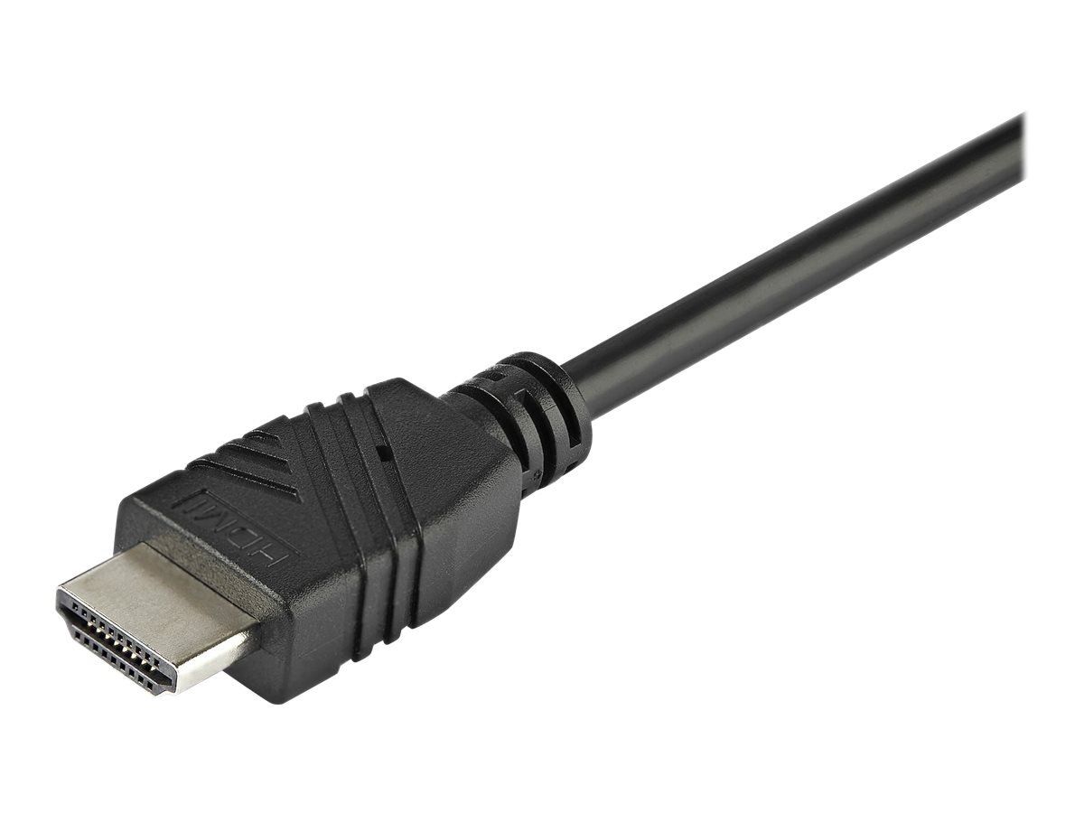 STARTECH.COM 2 Port HDMI KVM Switch with 4 Foot Built-In Cables - OS Independent - Support for 3.5mm Audio - USB 4K 60Hz