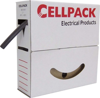 Cellpack Schrumpfschlauch-Abrollbox SB 12.7-6.4 schwarz 8m