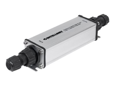 INTELLINET Outdoor Gigabit PoE+ Extender IEEE 802.3at/af verlaengert die Reichweite einer PoE-Verbindung um 100m Metall IP65 INTELLINET Outdoor Gigabit PoE+ Extender IEEE 802.3at/af verlaengert die Reichweite einer PoE-Verbindung um 100m Metall IP65