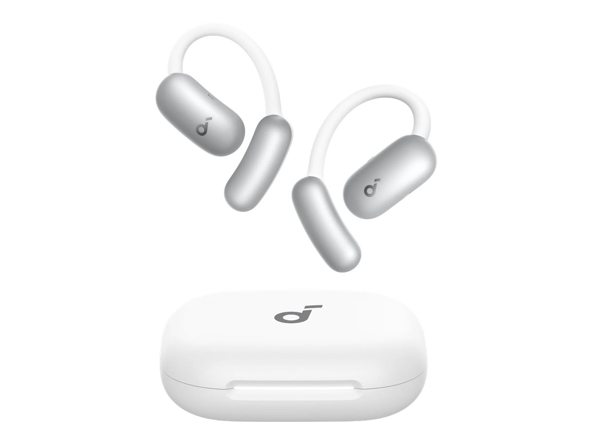 ANKER Soundcore AeroFit 2 AI white OpenEarKopfhoerer 35 Stunden Wiedergabezeit IP55 inkl KI Assisent und Uebersetzung