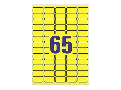 AVERY Zweckform Etiketten L479320 gelb 38,1 x 21,2 mm, 20 Blatt
