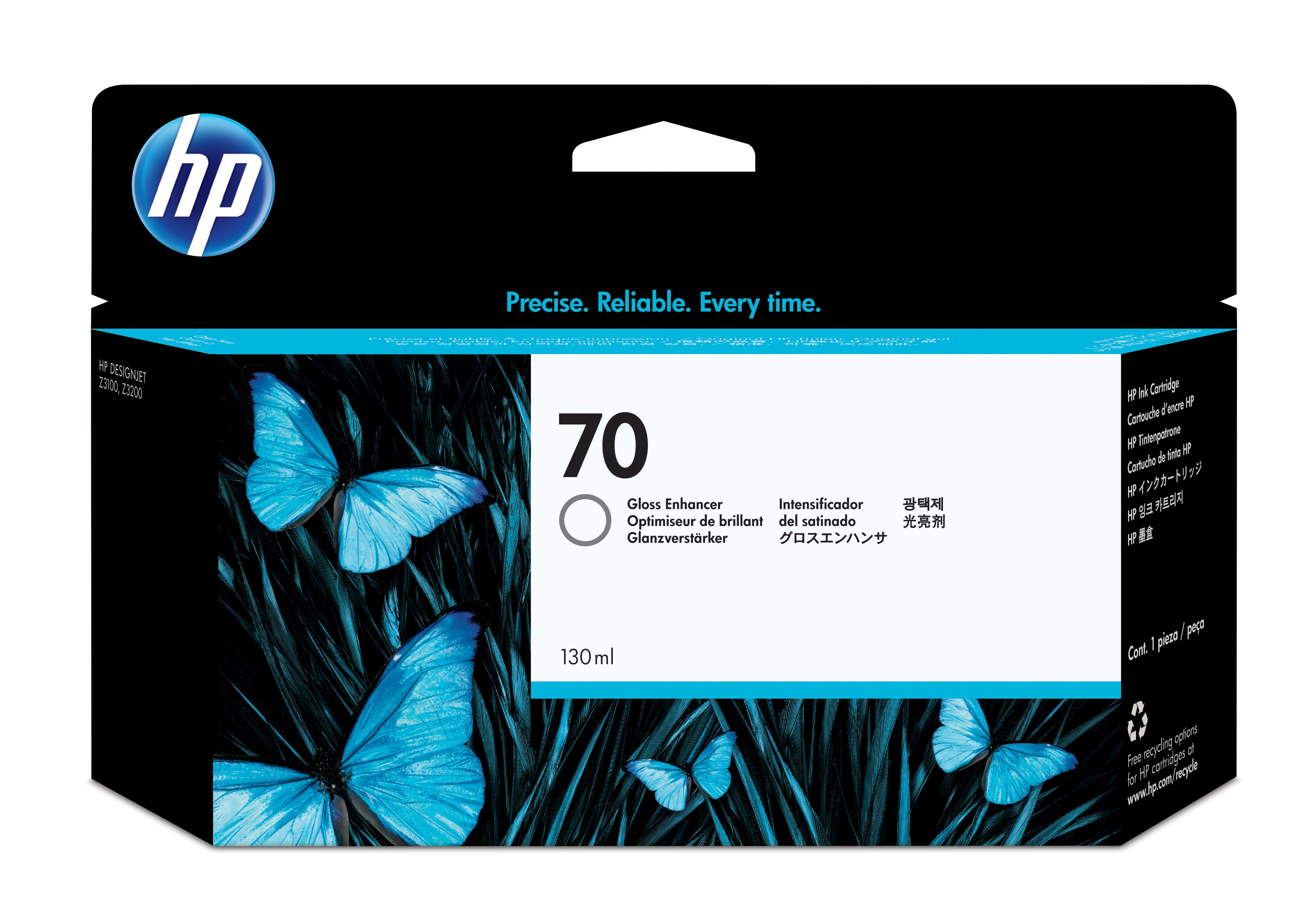 HP 70 original Ink cartridge C9459A gloss enhancer standard capacity 130ml 1pack with Vivera Ink cartridge