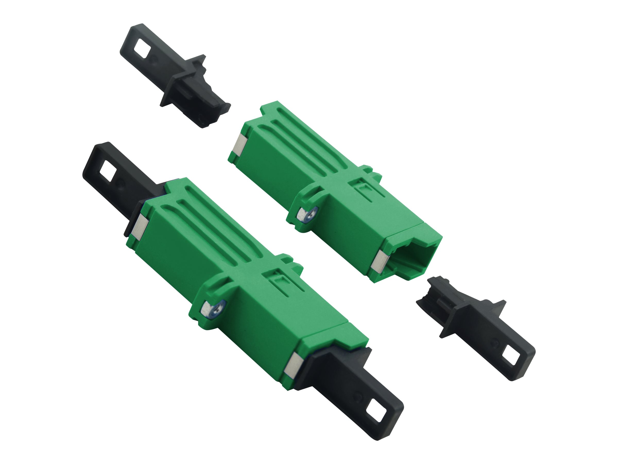 Helos LWL Kupplung E2000 APC Singlemode OS2 grün