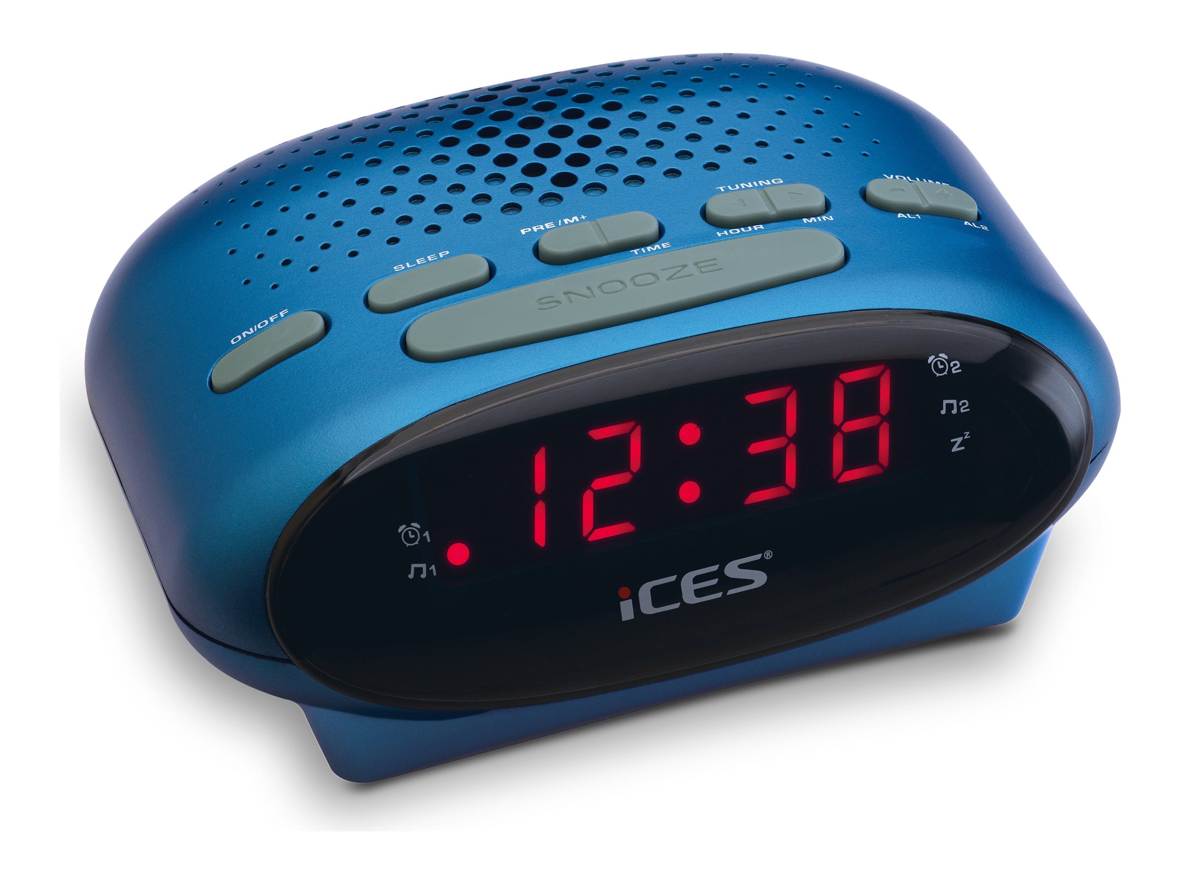 LENCO ICR210 FMUhrenradio Radiowecker, blau