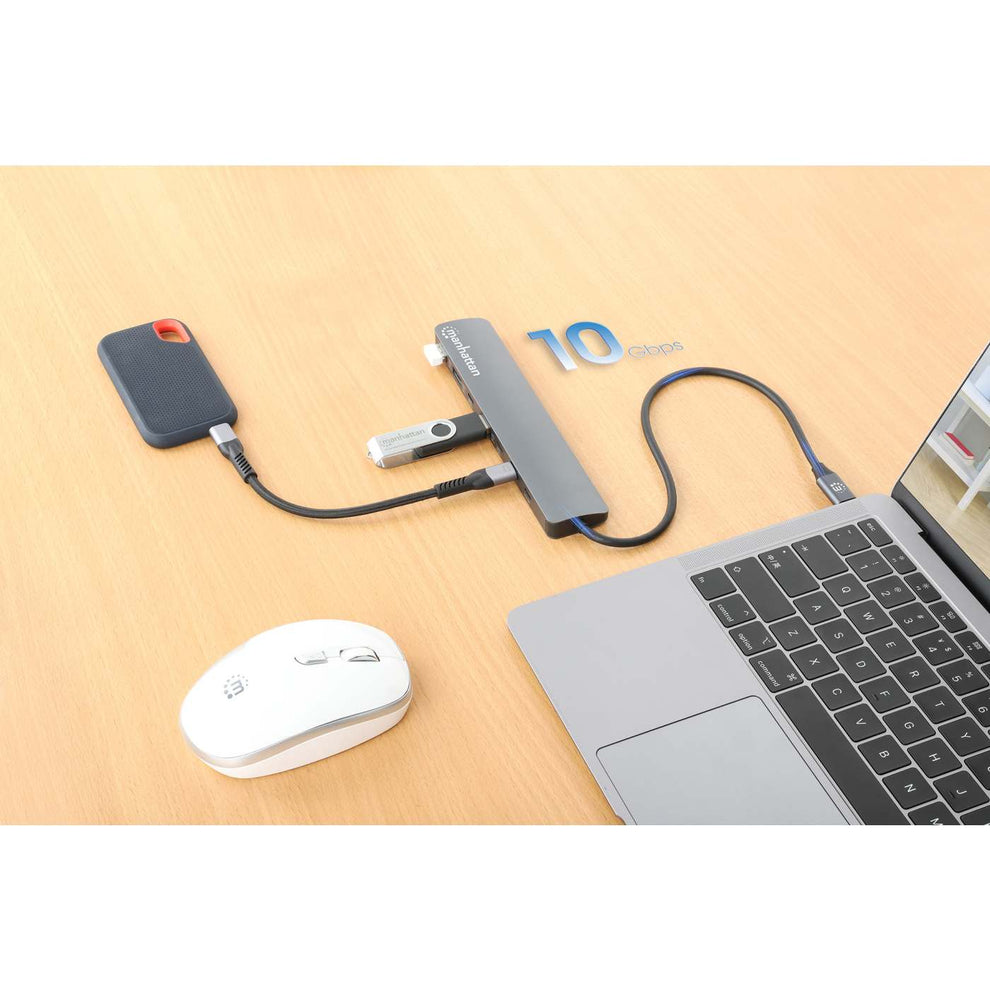 Manhattan Hub 7‑Port USB‑C/USB‑A Power Delivery