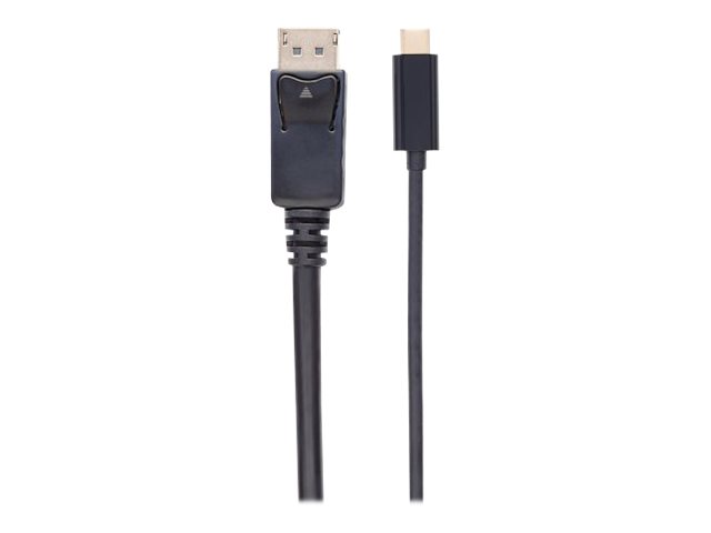 Manhattan USB-C to DisplayPort Cable, 4K@60Hz, 2m, Male to Male, Black, Three Year Warranty, Polybag - DisplayPort-Kabel - 24 pin USB-C (M)