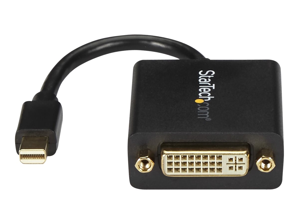 StarTech.com Aktiver Mini DisplayPort auf DVI Adapter - mDP zu DVI-I Konverter (Stecker/Buchse) - 1920x1200 - Weiß - DVI-Adapter - 10.2 cm