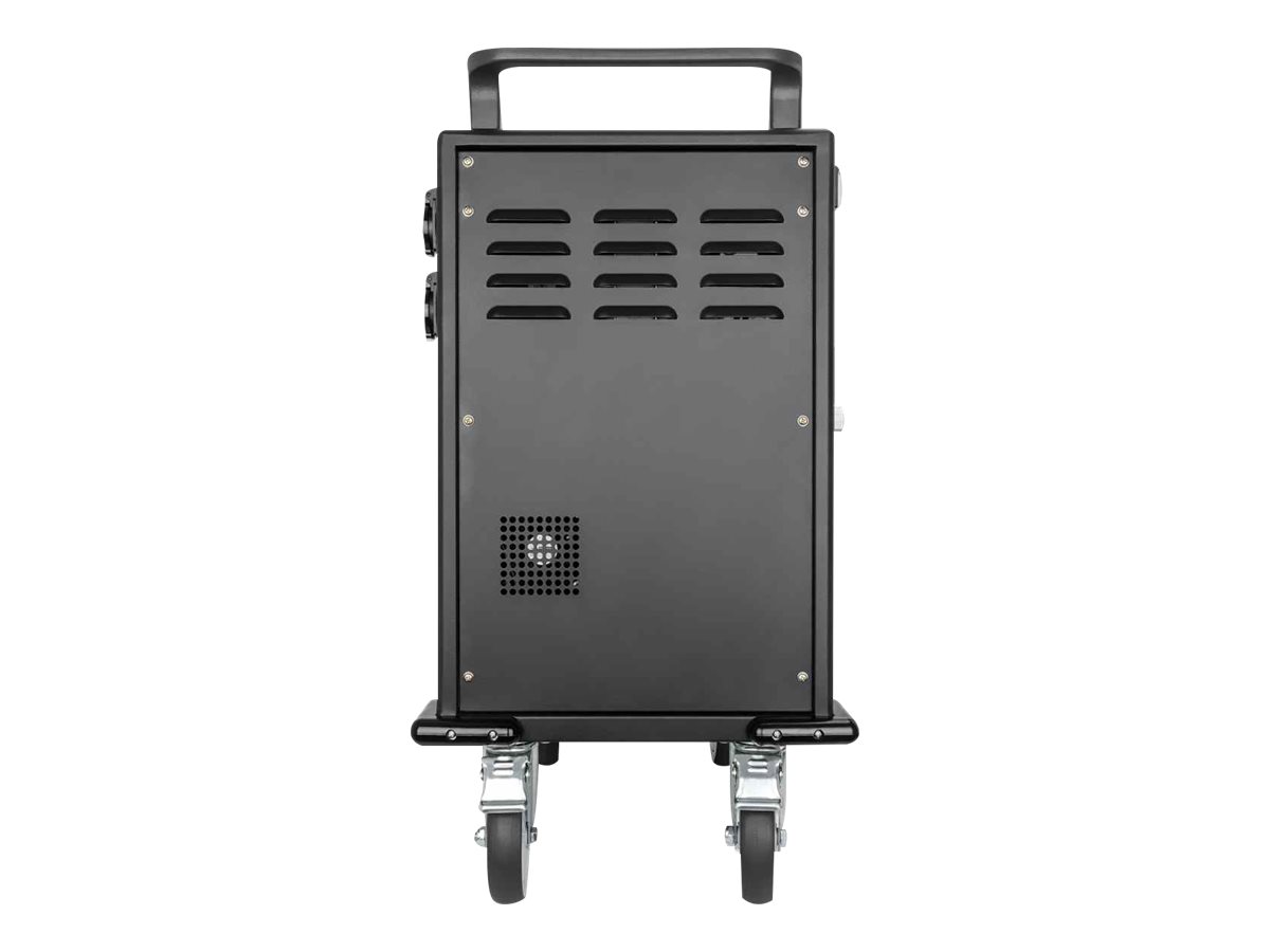 MANHATTAN 32-Port Ladeschrank auf Rollen 576W USBC PD-Ports bis 3A/18W je Port mit PIN-Code abschliessb Ueberspannungsschutz Luefter