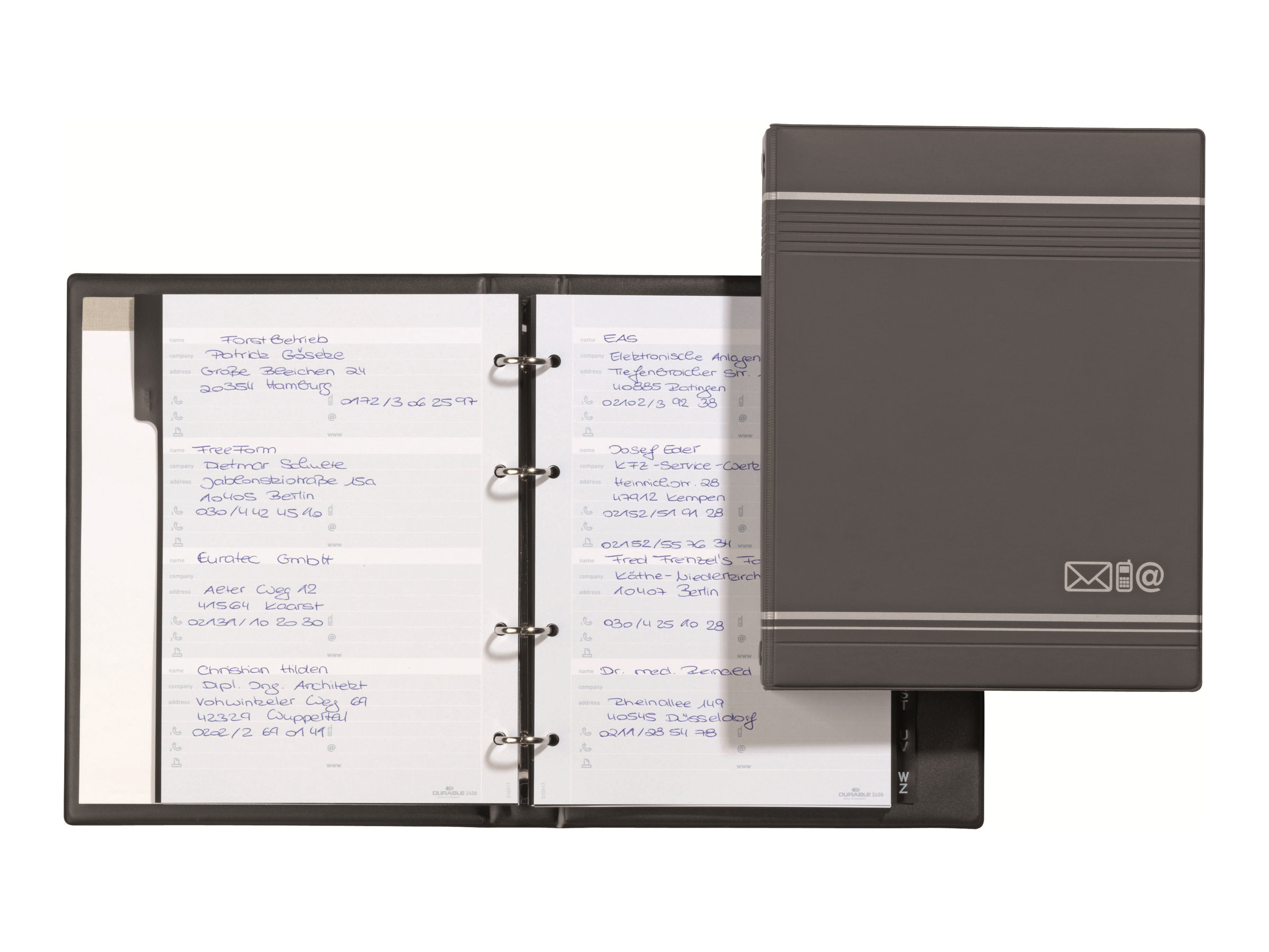 DURABLE Adress-Ringbuch TELINDEX anthrazit DURABLE Adress-Ringbuch TELINDEX anthrazit