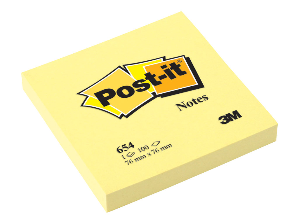 Post-it® Notes 654 Haftnotizen gelb, 6 Bloecke Post-it® Notes 654 Haftnotizen gelb, 6 Bloecke